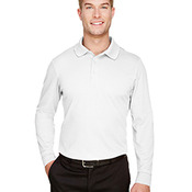 Men's Long Sleeve Plaited CrownLux Performance Polo