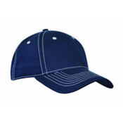 Cotton Chino Pro-Style Cap with Contrast Stitching