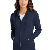 Ladies 7.8oz 50/50 Core Fleece Full Zip Hoodie