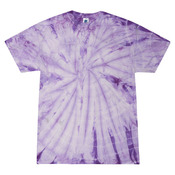 Adult 5.4oz. Cotton Spider Tie-Dye T-Shirt